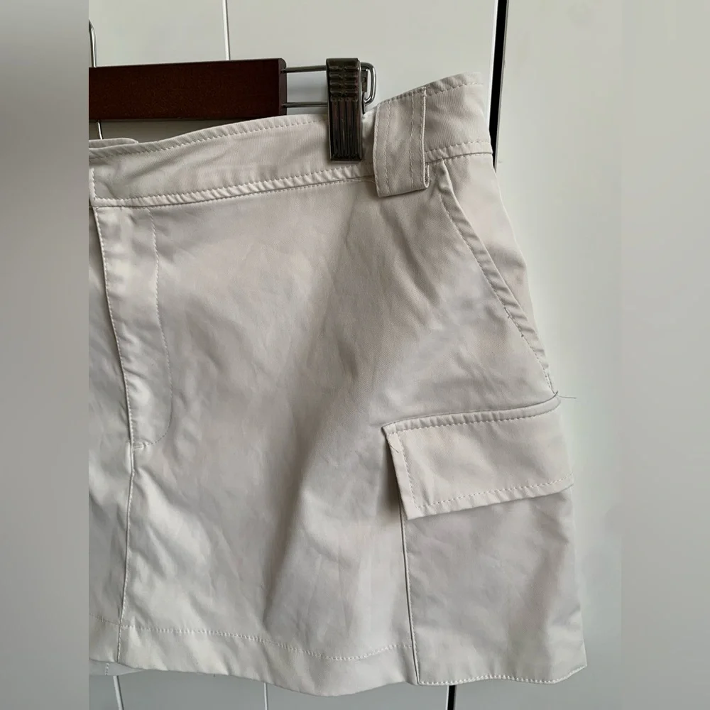 Zara‎ Women's Mini Cargo Khaki Skirt Skort Size XXL - Picture 3 of 9